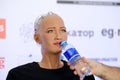 Sophia humanoid robot at Open Innovations Conference at Skolokovo technopark