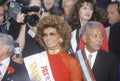 Sophia Loren and Mayor David Dinkins, Columbus Day Parade, New York City, New York Royalty Free Stock Photo