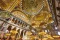 Sophia mosque indoor. Historic landmark place in Istanbul. Byzantium Royalty Free Stock Photo