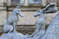 Sophie Ryder Art Exhibition at Salisbury Cathedral Royalty Free Stock Photo