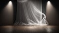 Elegant Shiny White Tulle Backdrop for Stunning Photos