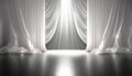 Elegant Shiny White Tulle Backdrop for Stunning Photos