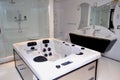 Sophisticated bathroom.