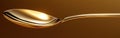 Sophisticated Closeup of a Polished Spoon with Blurred Background Emphasizing Intricate Design and Reflective Properties Royalty Free Stock Photo