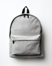 Minimalist Chic: Unveiling the Sophisticated Grey Backpack for Modern Day Wanderers Royalty Free Stock Photo