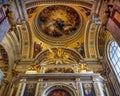 Sophisticated interior architecture of St. Isaac\'s Cathedral Interior, details in Saint Petersburg, Russia Royalty Free Stock Photo
