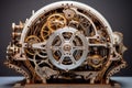 Sophisticated Mechanical machine intricate. Generate Ai Royalty Free Stock Photo