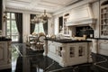 Sophisticated Modern luxury kitchen. Generate Ai