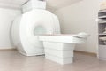 A sophisticated MRI Magnetic resonance imaging scan device in Hospital Royalty Free Stock Photo