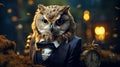 a sophisticated owl 