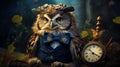 a sophisticated owl in