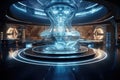 sophisticated quantum computing laboratory with intricate machinery and futuristic user interfaces, Ai generated