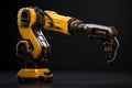 Sophisticated Robotics arm factory industrial. Generate Ai