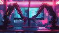 Sophisticated robots equipped with smart arms executing tasks.