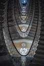 Elegant staircase low angle view