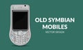 Sophisticated Symbian Phone - Vector Design Illustration Royalty Free Stock Photo