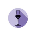 Sophisticated wine goblet, stylish alcohol theme illustration. C