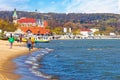 Sopot Baltic beach Royalty Free Stock Photo