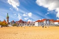 Sopot Baltic beach Royalty Free Stock Photo