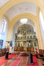 Interior of Orthodox Serbian church of Saint Apostles Peter and Paul in Kosmaj Royalty Free Stock Photo