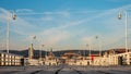 The Sopot Pier and beautiful cityview/cityscape of Sopot, Poland. Royalty Free Stock Photo