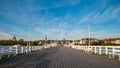 The Sopot Pier and beautiful cityview/cityscape of Sopot, Poland. Royalty Free Stock Photo