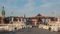 The Sopot Pier and beautiful cityview/cityscape of Sopot, Poland. Royalty Free Stock Photo