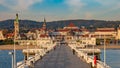 The Sopot Pier and beautiful cityview/cityscape of Sopot, Poland.