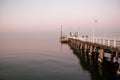 Sopot pier at sunset Royalty Free Stock Photo