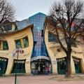 The Crooked house on the Heroes of Monte Cassino street in Sopot, Poland Royalty Free Stock Photo