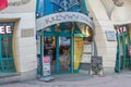 Entrance to crooked house at Heroes of Monte Cassino Street Royalty Free Stock Photo