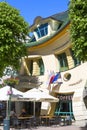 Krzywy Domek crooked little house at Monte Cassino Street, Sopot, Poland Royalty Free Stock Photo