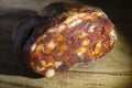 Soppressata salami of calabria Royalty Free Stock Photo