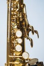 Soprano Sax Top Half Royalty Free Stock Photo