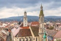 Sopron town, top view from the Firewatch Tower, Hungary Royalty Free Stock Photo