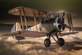 Sopwith Camel - United Kingdom (Generative AI) Royalty Free Stock Photo