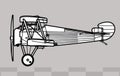 Sopwith 7F.1 Snipe. World War 1 attack aircraft.