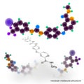 Sorafenib molecule structure Royalty Free Stock Photo