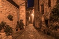 Sorano street at night