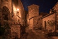 Sorano street at night