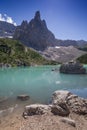 Sorapiss Lake, beautiful lake with an impressive water color