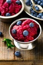 Sorbet from bilberry Royalty Free Stock Photo