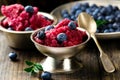 Sorbet from bilberry Royalty Free Stock Photo