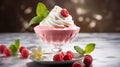 Close-up of a Sorbet with a Tart and Refreshing Flavor Royalty Free Stock Photo