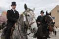 Sorbian Easter Riders in Upper Lusatia, Saxony, Germany. Royalty Free Stock Photo