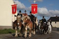 Sorbian Easter Riders in Upper Lusatia, Saxony, Germany. Royalty Free Stock Photo