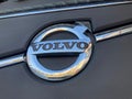 Volvo logo sign close up Royalty Free Stock Photo