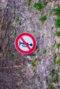 Sorentto Italy February 22nd 2016 Italian sign for road signs