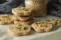 Sorghum ghee cookies. Ghee cookies with sorghum flour. Commonly called Nankhatai Royalty Free Stock Photo