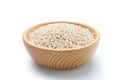 sorghum rice in a wooden bowl Royalty Free Stock Photo